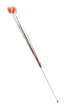 Vánoční Hrací Prut S Peříčky A Rolničkou Xmas 31cm Tr