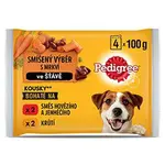 Pedigree kapsa masový výběr s mrkví ve šťávě 4x100g