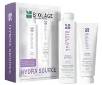 Dárková sada pro hydrataci suchých vlasů Biolage Hydra Source + dárek zdarma