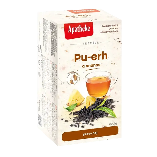 APOTHEKE čaj Pu-erh a ananas 20 x 2 g
