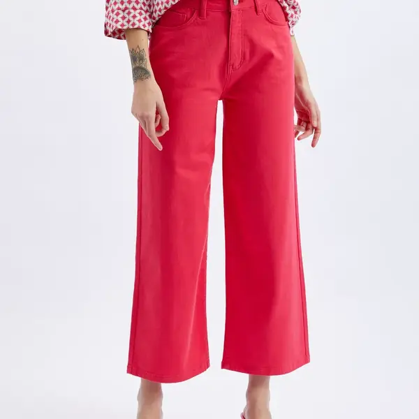 Flared, Bootcut pre ženy ORSAY - tmavoružová