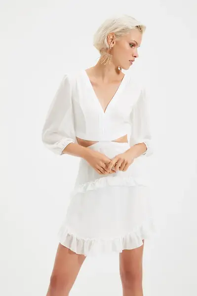 Dámske šaty Trendyol Frill Detailed