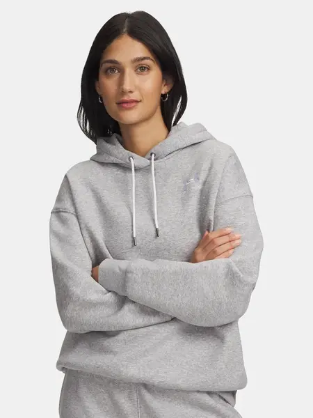 Sivá mikina Under Armour Essential Flc OS Hoodie