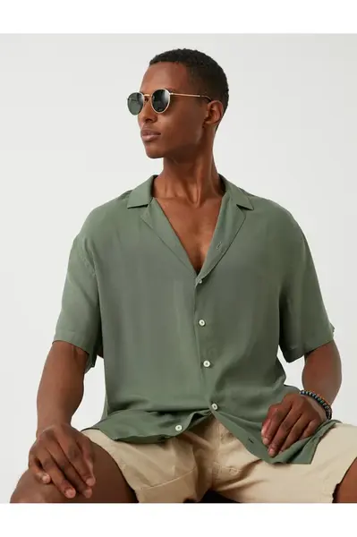 Koton Men's Khaki Shirt