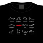 Tričko Nezabudnuteľné okruhy F1, M