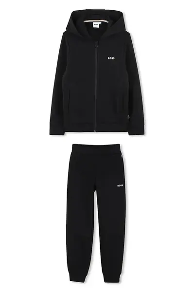 Dětská tepláková souprava BOSS černá barva, J52403