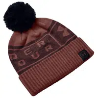 Pánský kulich Under Armour Big Logo Pom Beanie Cinna Red OSFA