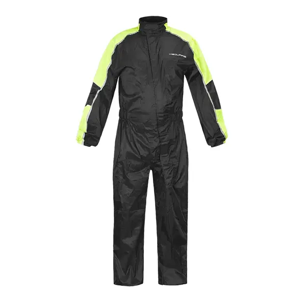 Moto pláštěnka NOX/4SQUARE Safety černá-fluo žlutá M