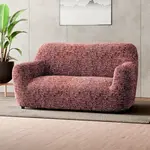 Bielastické potahy GLORIA vínová dvojkřeslo (š. 120 - 160 cm)