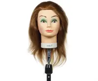 Cvičná hlava s přírodními vlasy Sibel Candy - blond, 15-35 cm (0030431) + dárek zdarma