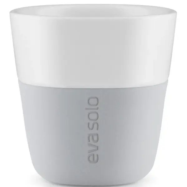 Hrnky na espresso šedé 80ml, set 2ks, eva solo