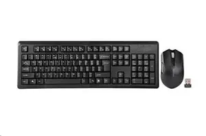 Set bezdrátová klávesnice + bezdrátová myš A4tech 4200N, V-Track,CZ/US, USB, černá