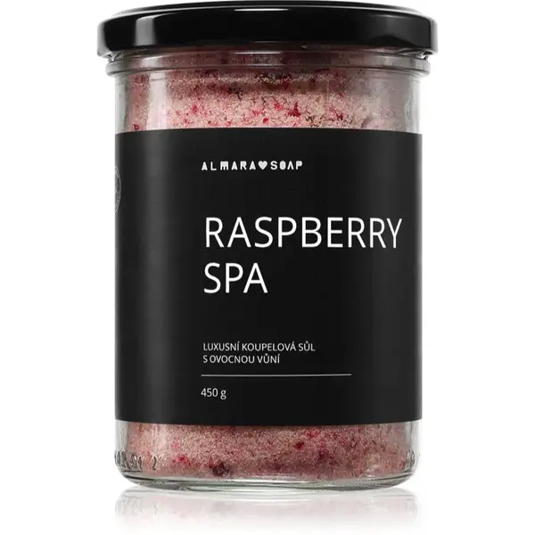 Almara Soap Bath Salt relaxační sůl do koupele s vůní Raspberry Spa 450 g