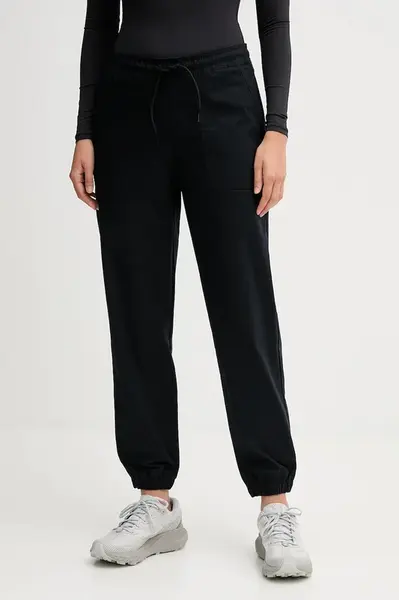 Kalhoty Columbia ROC Ripstop dámské, černá barva, high waist, 2135771