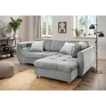 Livetastic ROHOVÁ ROZKLÁDACÍ POHOVKA, textil, barvy stříbra