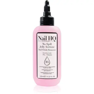 Nail HQ No Spill Jelly Acetone odlakovač na nehty s vitamínem E 125 ml