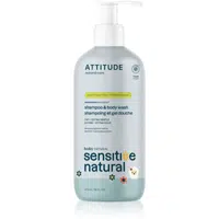 Attitude Sensitive Natural Baby Oatmeal šampon a mycí gel 2 v 1 pro citlivou pokožku pro děti 473 ml