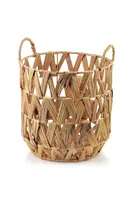 Úložný koš Affek Design L / 24 x 19 x 25 cm béžová barva