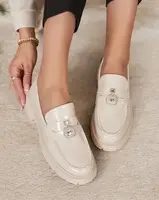 Resti Women's lacquered moccasins Bemies