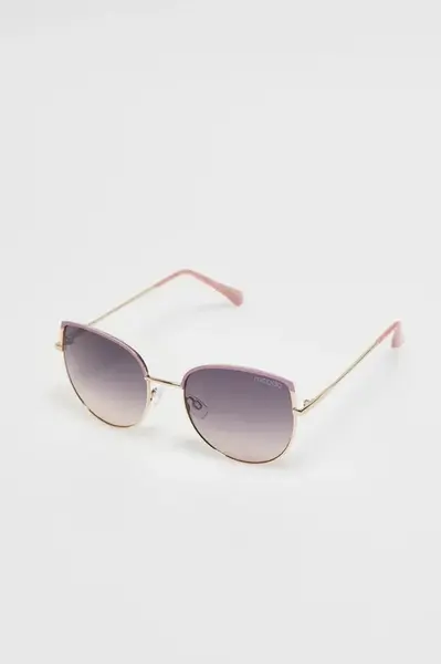 Marisse Pink Metal Frame Sunglasses