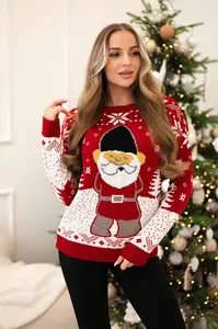 Vánoční svetr s červeným Santa Clausem