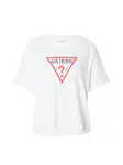 GUESS JEANS Tričko 'ICONIC'  červená / čierna / biela