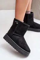 BIG STAR SHOES Vysoké dámské sněhule na platformě Big Star