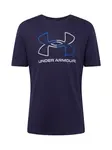 UNDER ARMOUR Funkčné tričko 'Foundation'  modrá / námornícka modrá / biela