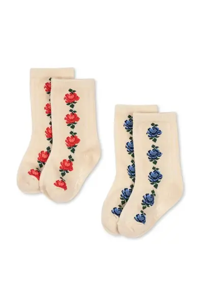Dětské ponožky Konges Sløjd 2 PACK FINE JAQUARD SOCKS 2-pack