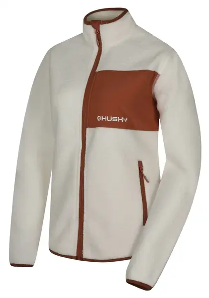 Husky Addy Zip L XL, beige Dámská fleecová mikina