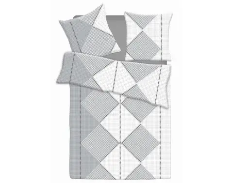 Obliečky Sardinien, šedo-biele%