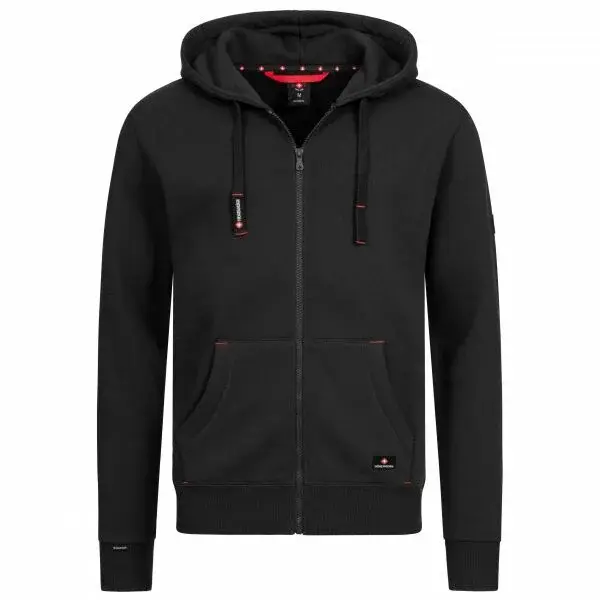 HOHENHORN WOODBERG Pánska mikina s kapucňou, čierna, veľkosť XXXL