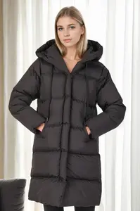 Z6687 DEWBERRY WOMEN'S COAT-BLACK-2