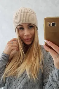 Kesi Tenká čepice Veronica K249 béžová