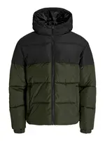 JACK & JONES Prechodná bunda 'JJMAZE'  zelená / čierna