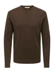 Only & Sons Sveter 'ONSLOUI'  tmavohnedá