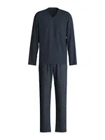 CALIDA Dlhé pyžamo  modrá / zafírová