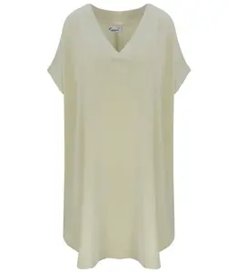 Pri Smooth, loose and comfortable basic mini tunic dress