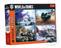 Trefl Puzzle 4x250 - World of tanks - puzzle z kategorie 60 - 300 dílků