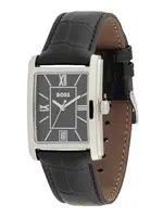 BOSS Analógové hodinky 'Principle Dress'  čierna / strieborná