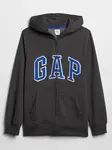 Černá klučičí mikina GAP Logo zip hoodie
