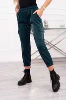 Kesi Tmavě zelené nákladní kalhoty