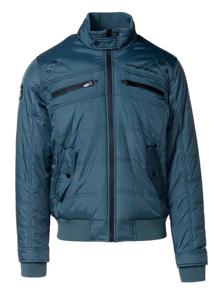 KOROSHI Prechodná bunda  modrozelená