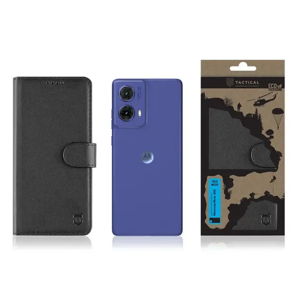 Flipové pouzdro Tactical Field Notes pro Motorola Moto G85 5G, černá