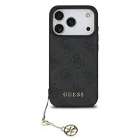 Zadní kryt Guess 4G Charm pro Apple iPhone 17 Pro, tone on tone grey