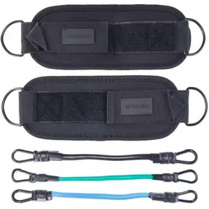 Spokey TENSO Sada expandérů s adaptéry na kotníky, černá, velikost