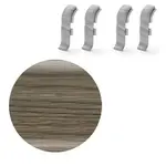 Spojka k soklu Naturel dub Bourbon čierny , PVC dĺžka 0,5 cm, výška hrany 56 mm, NATNGTF70