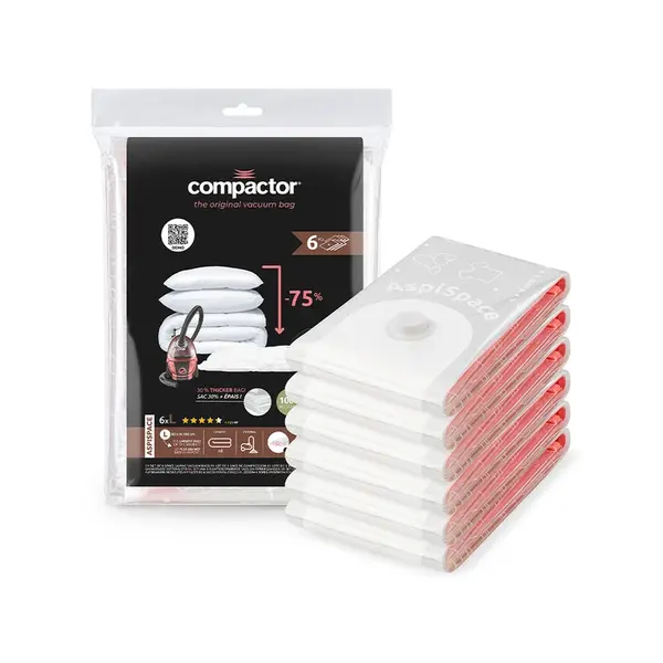 Compactor Bag Aspispace L 120 litrů vakuové pytle 6 ks