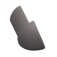 Roh k lište Profil-EU tmavo sivá, PVC, výška hrany 9 mm, LROH94