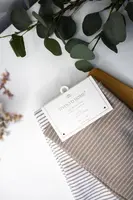 Kuchyňské utěrky LINES, 2 ks Béžová Sada (2ks, 45x70 cm)